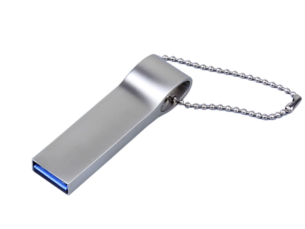 USB 2.0-флешка на 4 Гб с мини чипом и боковым отверстием для цепочки с логотипом  | Print Logo