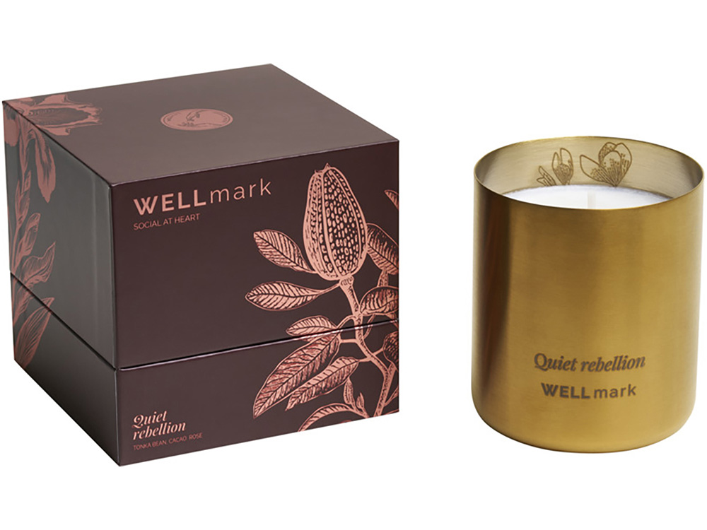 Ароматическая свеча Wellmark Quiet Rebellion - Золотой