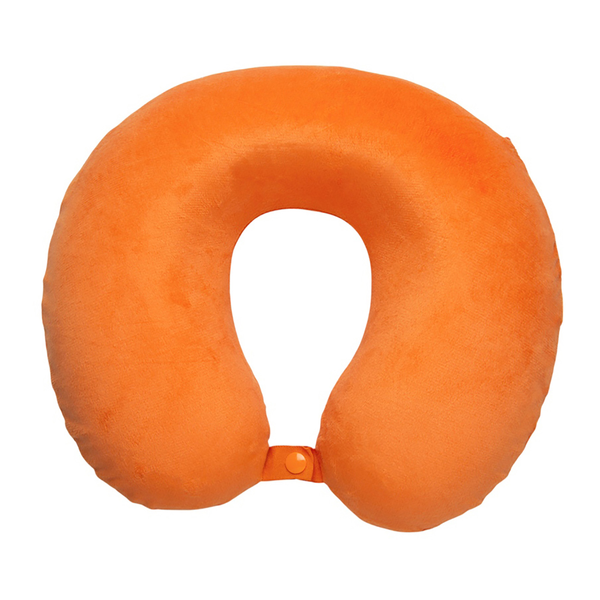 Подушка Basic из микрофибры с эффектом памяти U-shape, оранжевый
