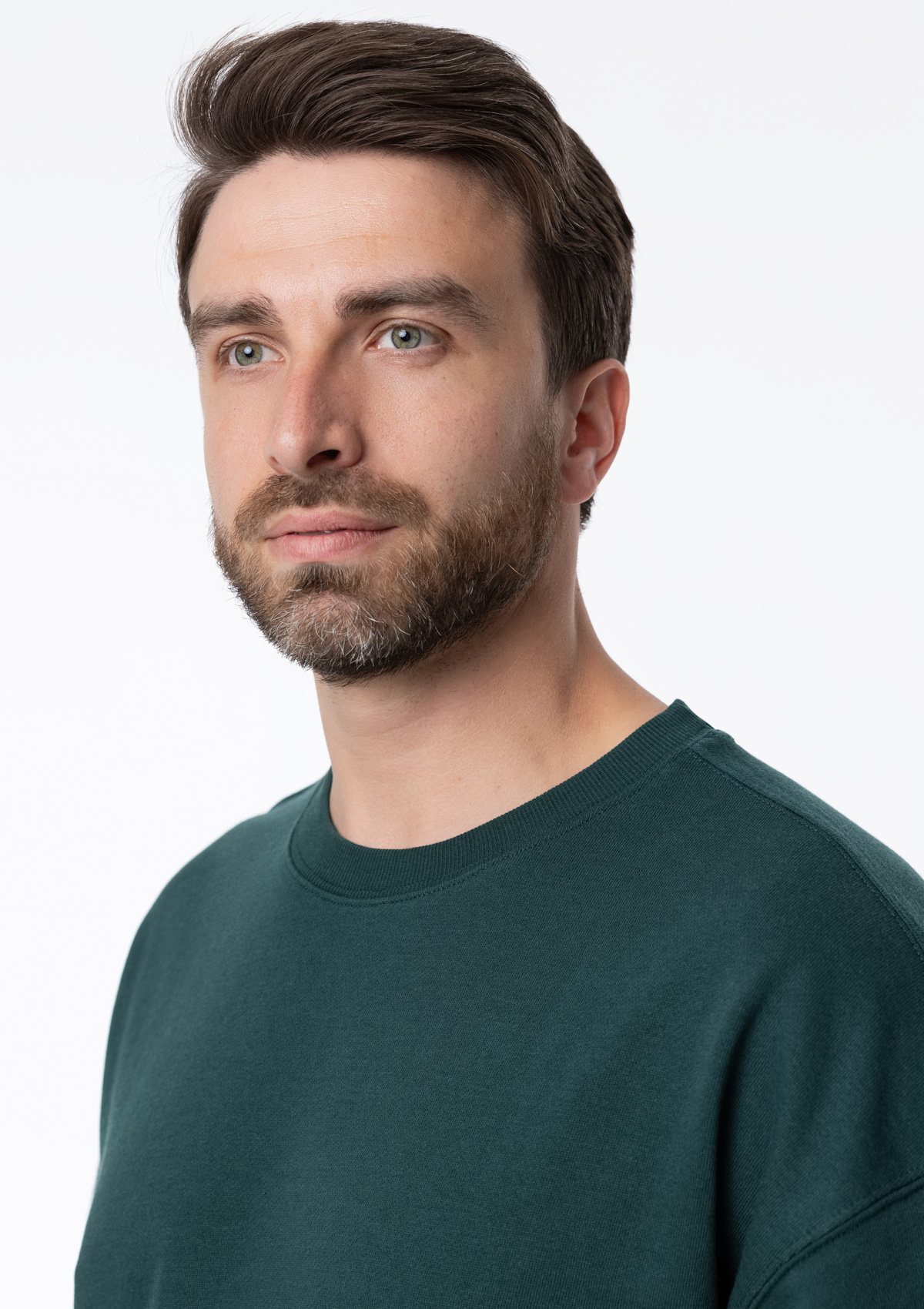 Футболка унисекс оверсайз STAN хлопок/полиэстер 260, 40, Тёмно-зелёный,  (130)  (44/XS)