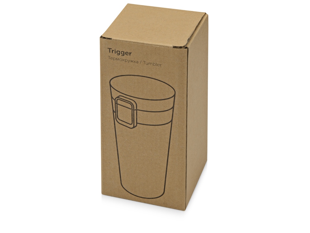 Герметичная термокружка Trigger 380мл, синий