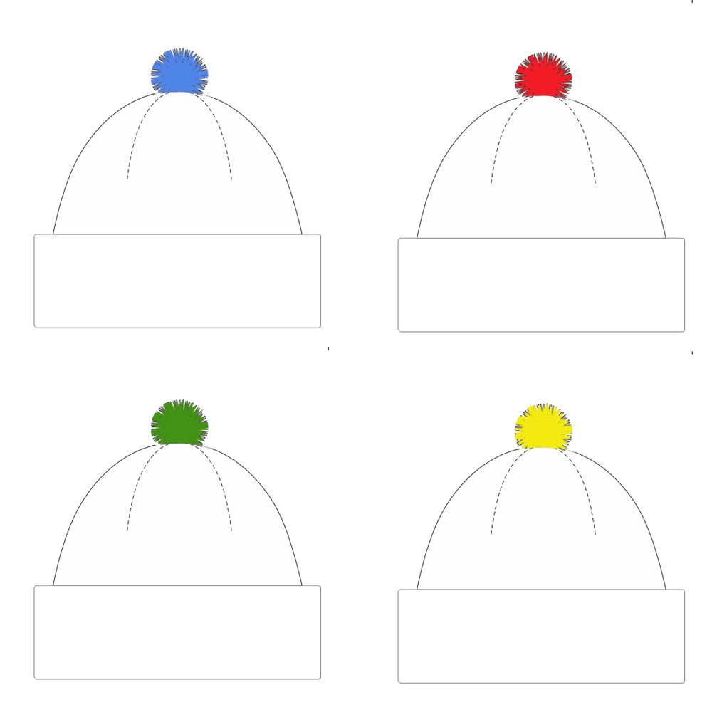 Помпон Bobble с логотипом  | Print Logo