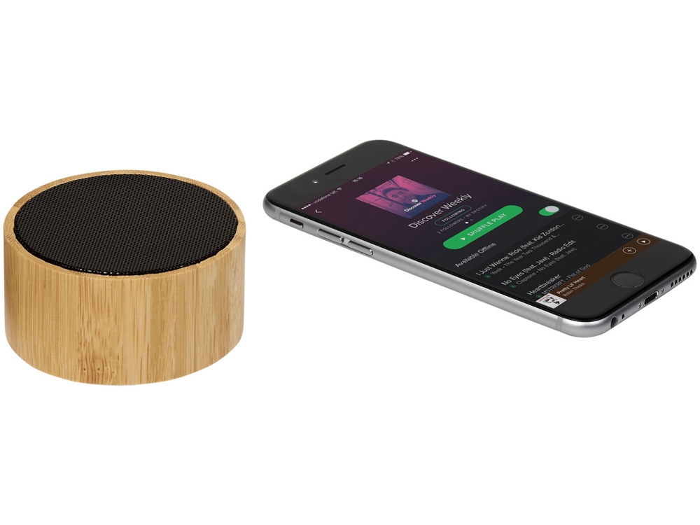 Бамбуковый Bluetoothдинамик Cosmos, черный
