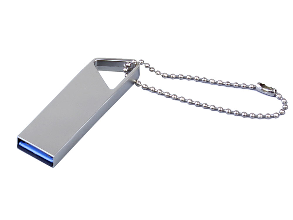 USB 3.0-флешка на 32 Гб с мини чипом и отверстием для цепочки с логотипом  | Print Logo