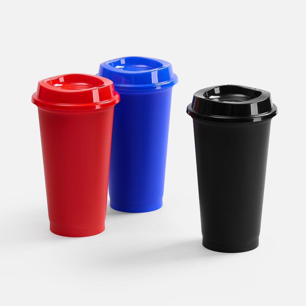 Стакан с крышкой Color Cap, ver.2 фото на сайте Print Logo.