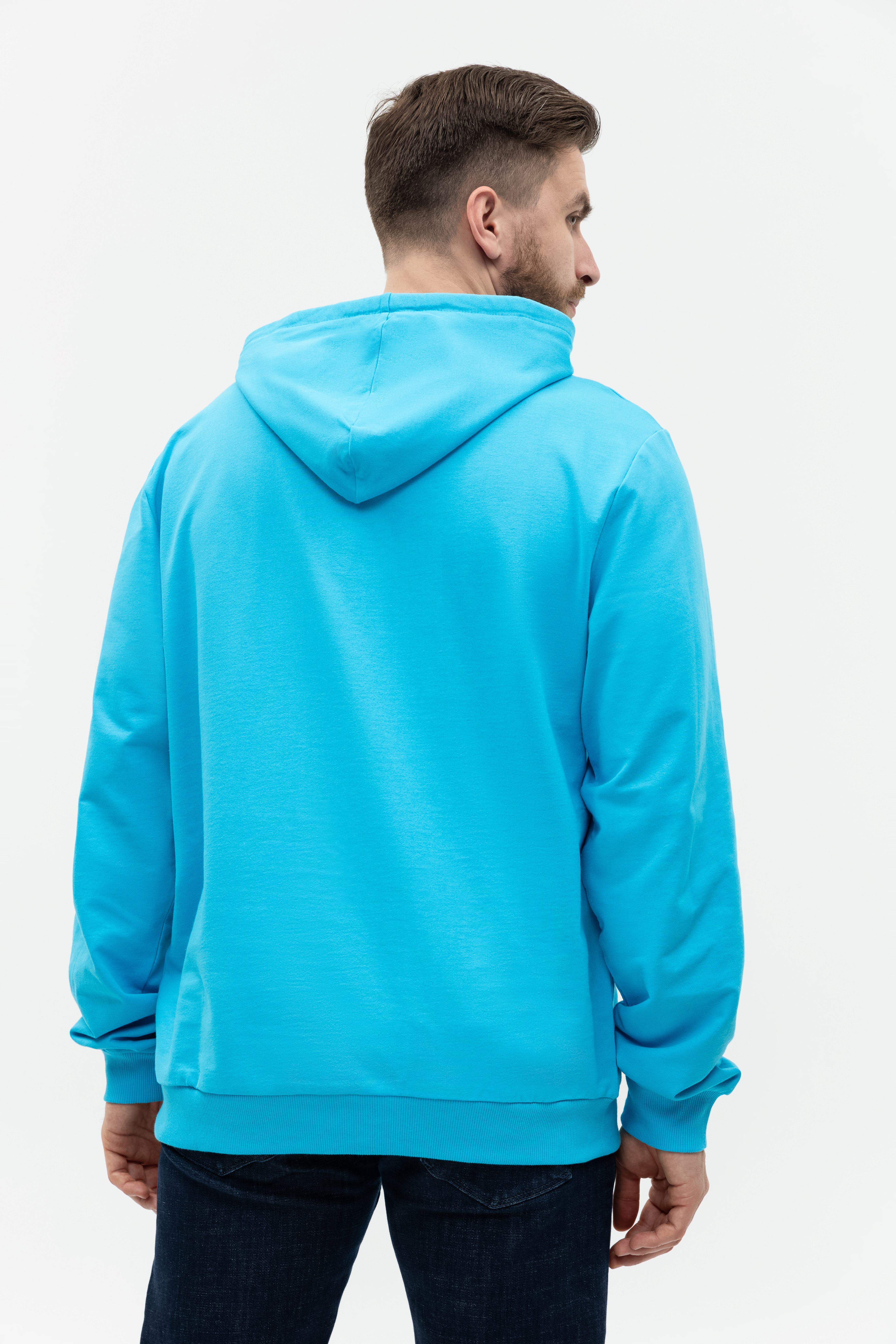 Худи унисекс STAN футер без начёса 260, 23, Бирюзовый,  (32)  (44/XS)