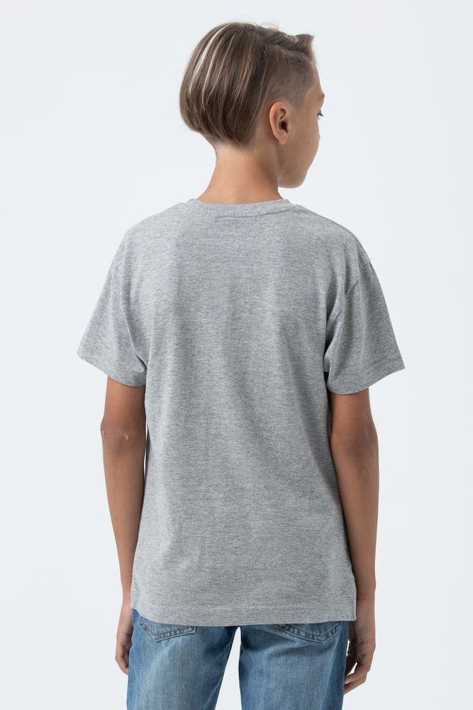 Футболка детская Regent Fit Kids, серый меланж, на рост 130-140 см (10 лет)