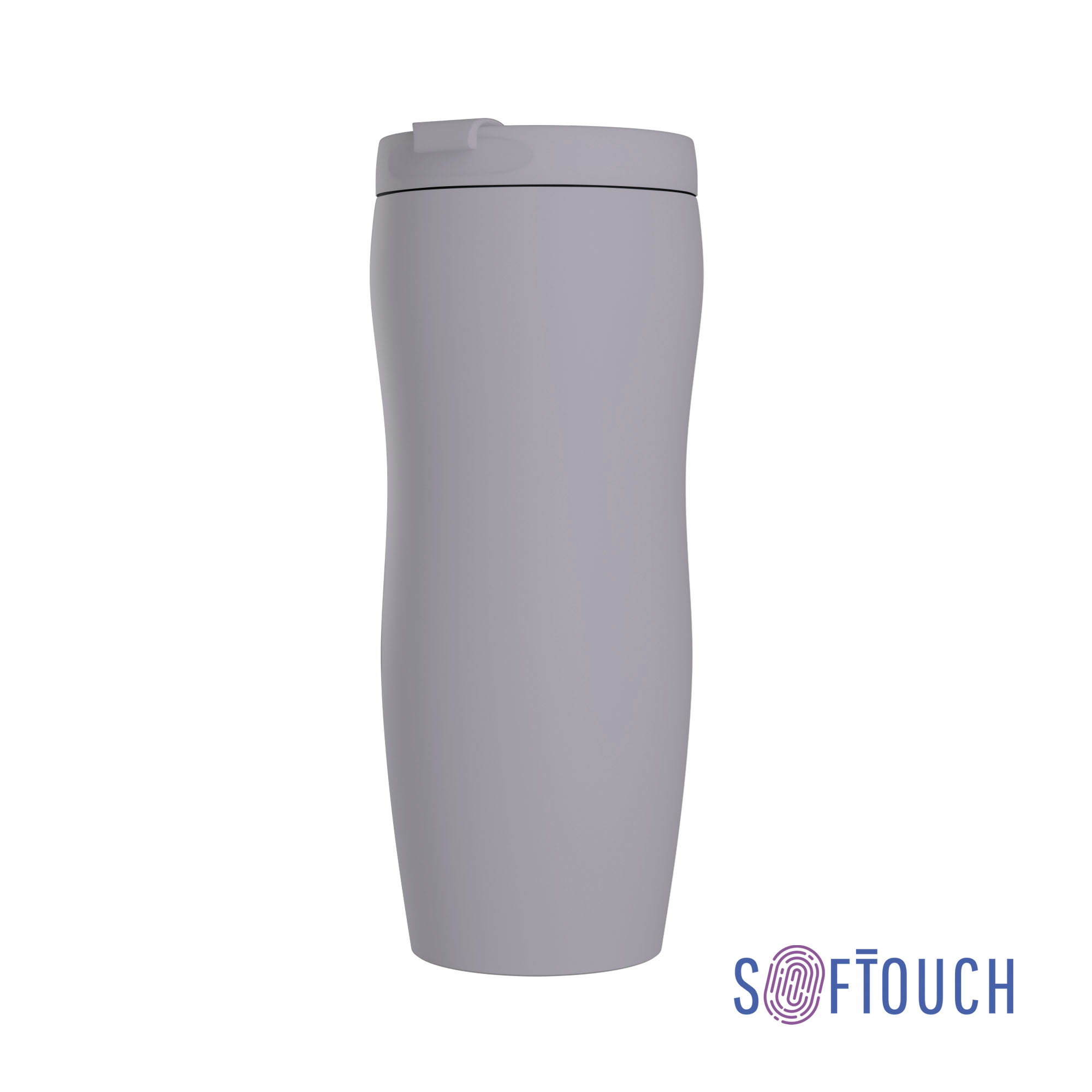 Термостакан "Монтана", покрытие soft touch, 0,4 л., черный, бирюзовый