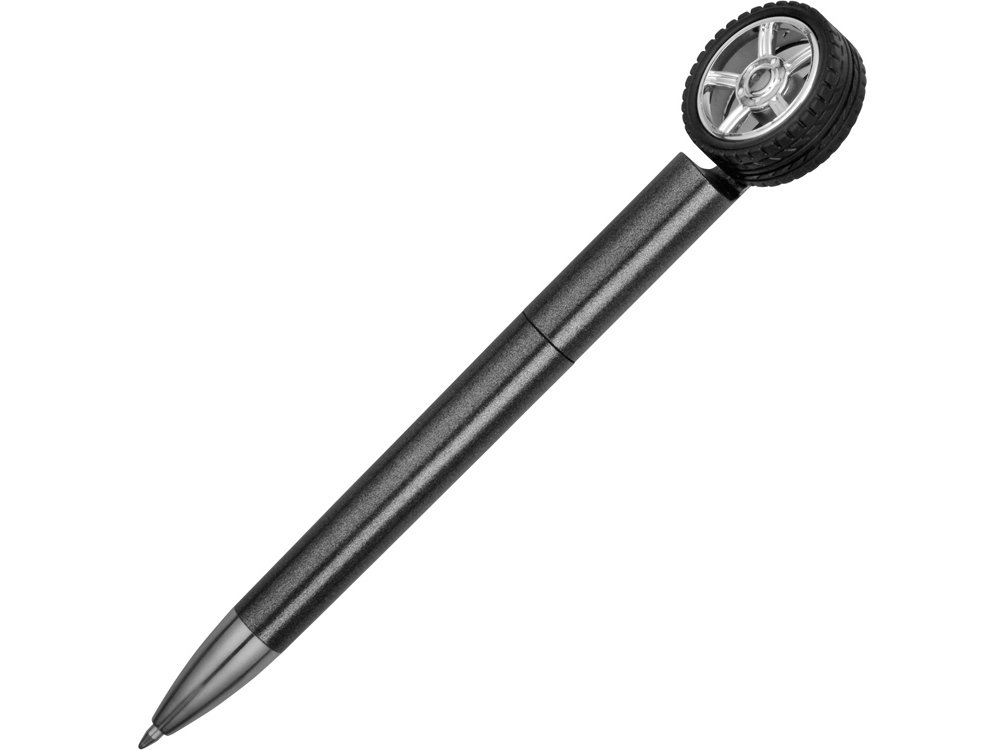 Ручка пластиковая шариковая Wheel со спиннером фото на сайте Print Logo.