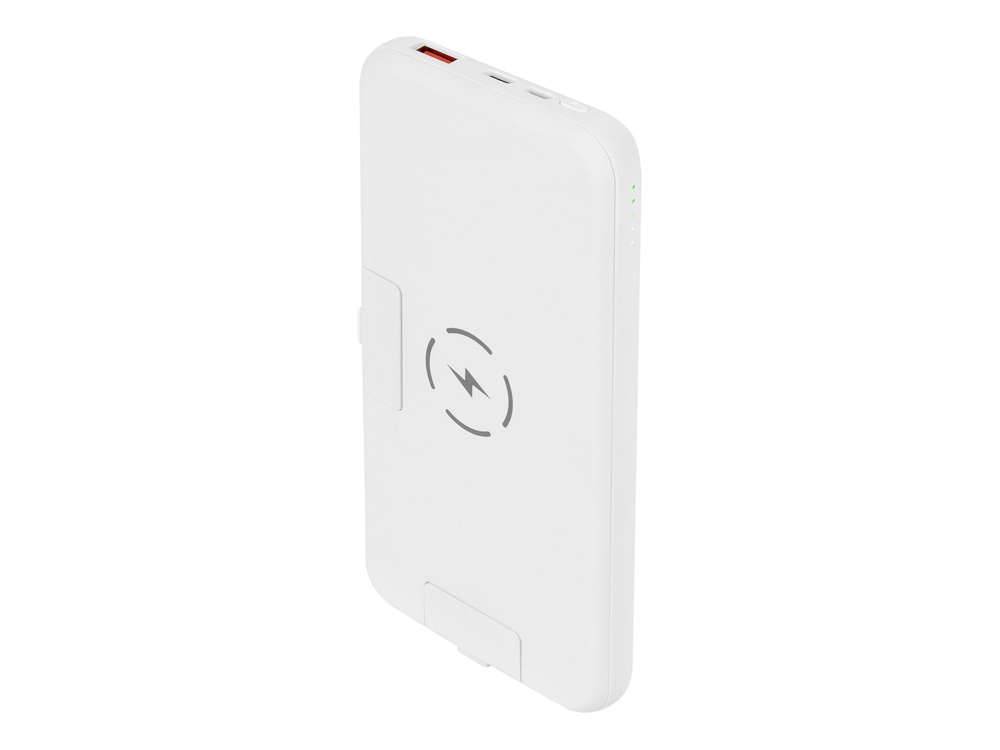 Внешний беспроводной аккумулятор NEO Wireless PD, 10000 mAh с логотипом Rombica | Print Logo