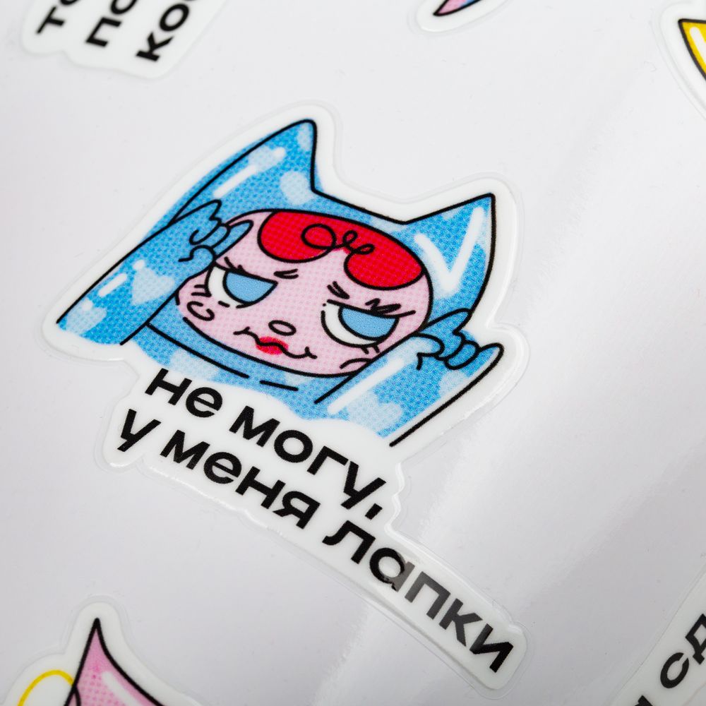Наклейки UV-DTF Sticker Pack на заказ — пример нанесения логотипа () | Print Logo