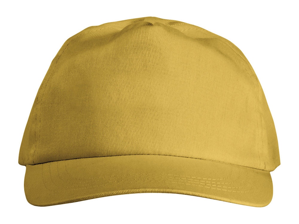 Бейсболка Basic, 5-ти панельная, желтый