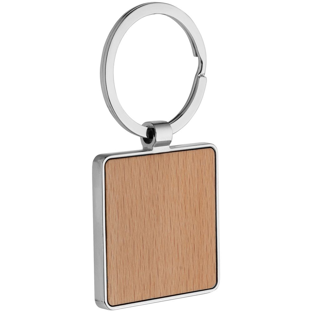 Брелок Wood Square с логотипом  | Print Logo