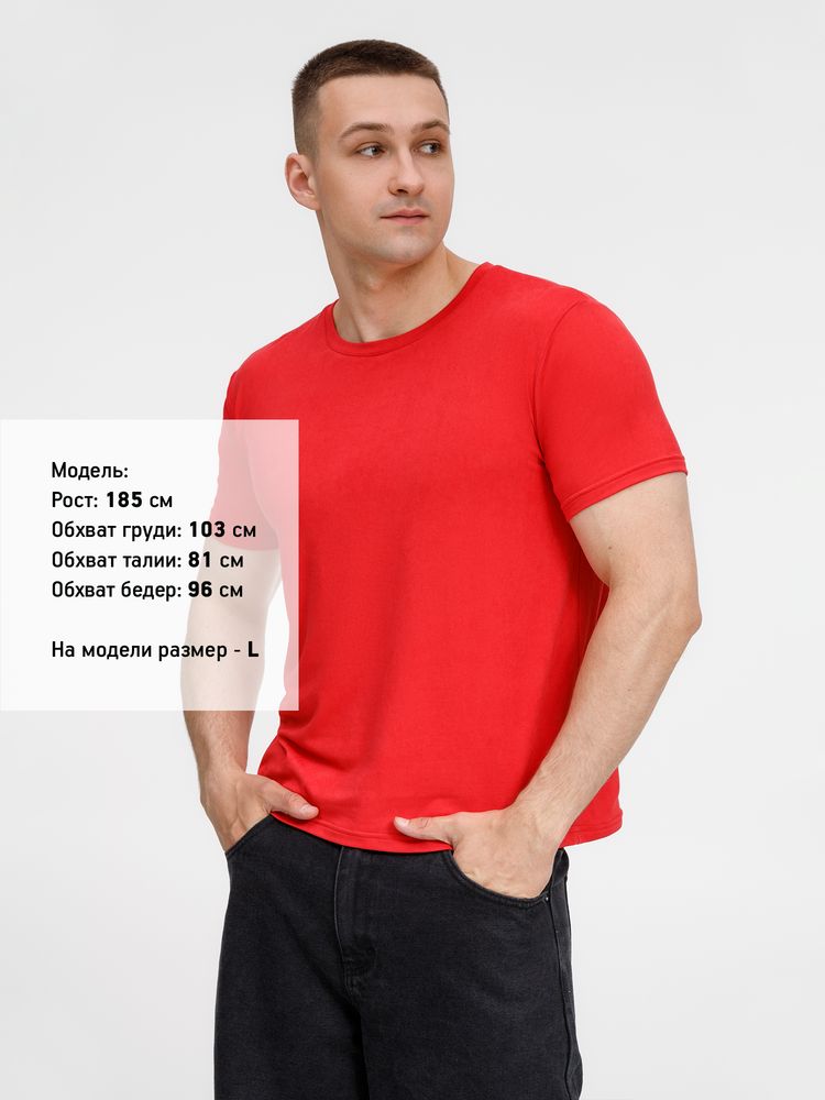 Футболка унисекс Senti, красная, размер L