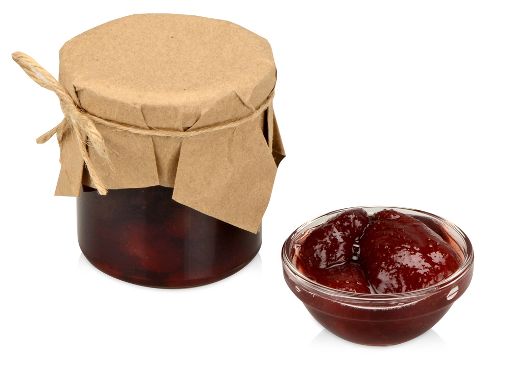 Варенье из клубники с шампанским в подарочной обертке с логотипом Eat &amp; Bite | Print Logo