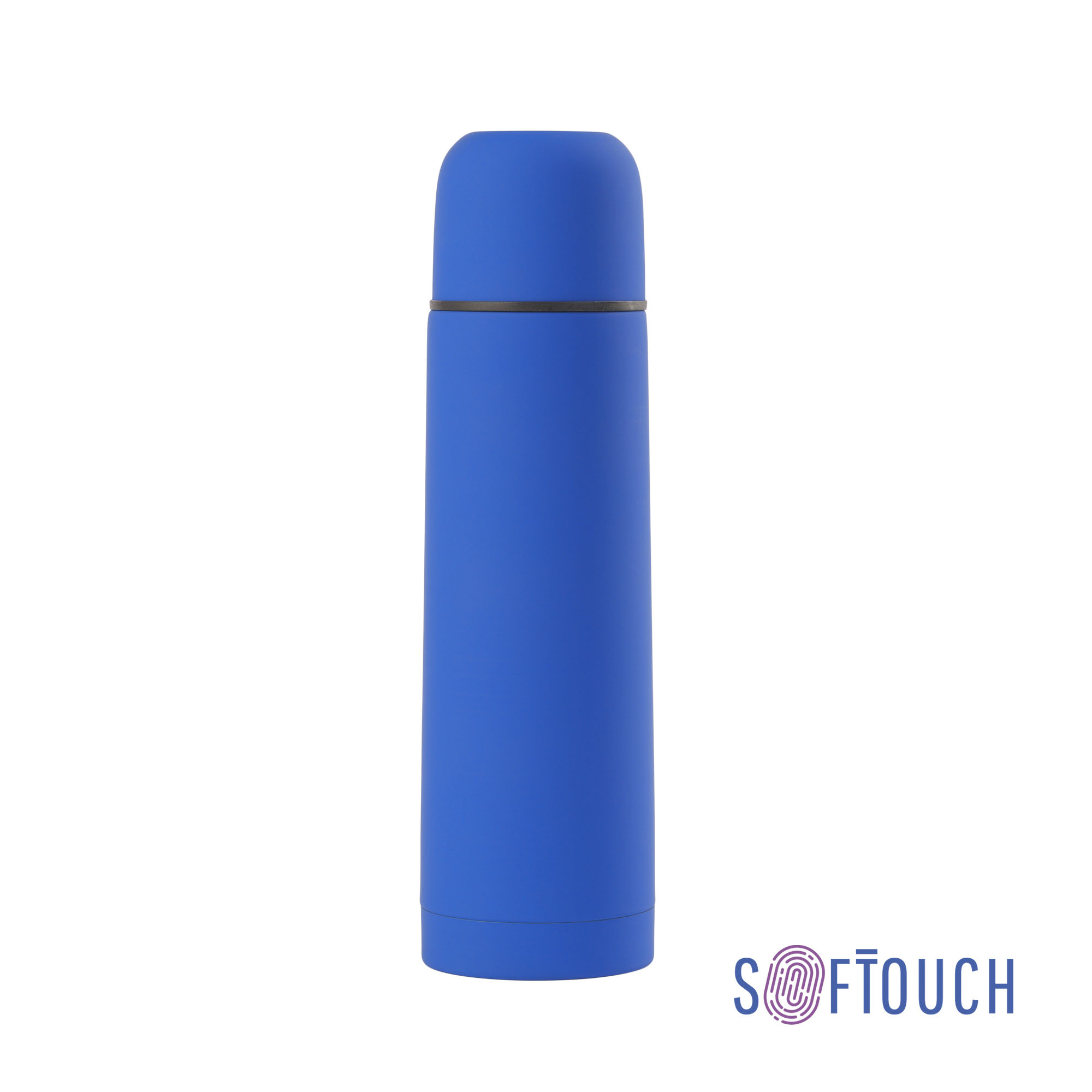 Термос "Крит" 500 мл, покрытие soft touch, бирюзовый