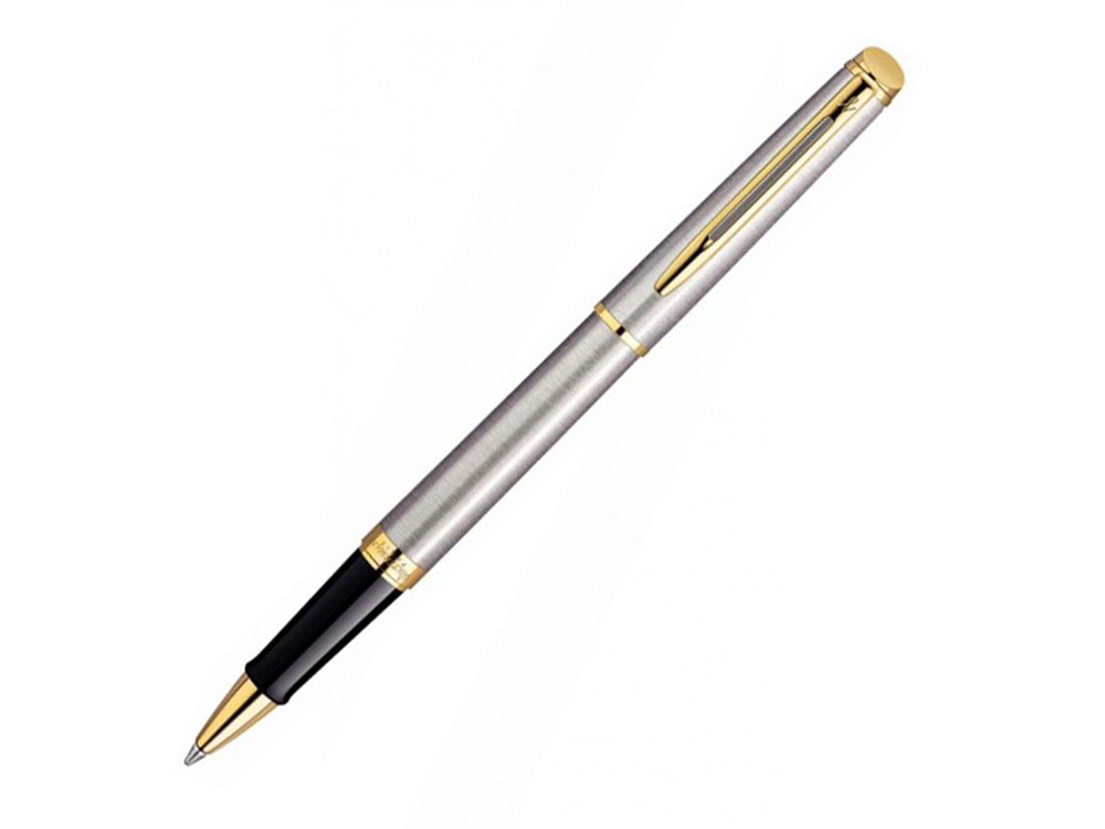 Ручка роллер Hemisphere Stainless Steel GT F с логотипом Waterman | Print Logo