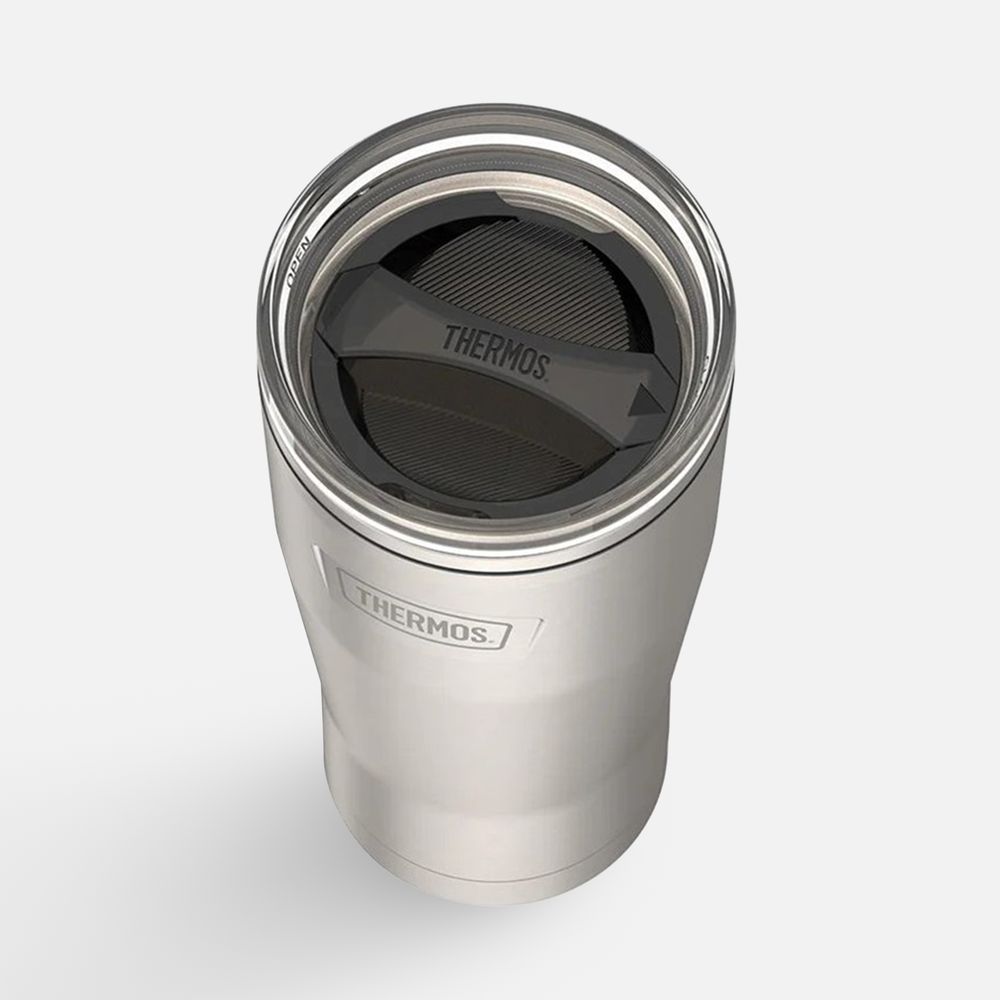 Термокружка Icon 710 с поворотной крышкой — пример нанесения логотипа (THERMOS) | Print Logo