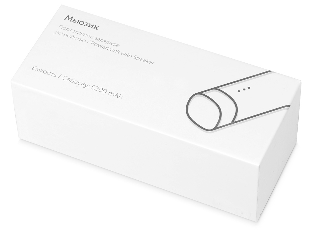 Портативное зарядное устройство Мьюзик, 5200 mAh, черный