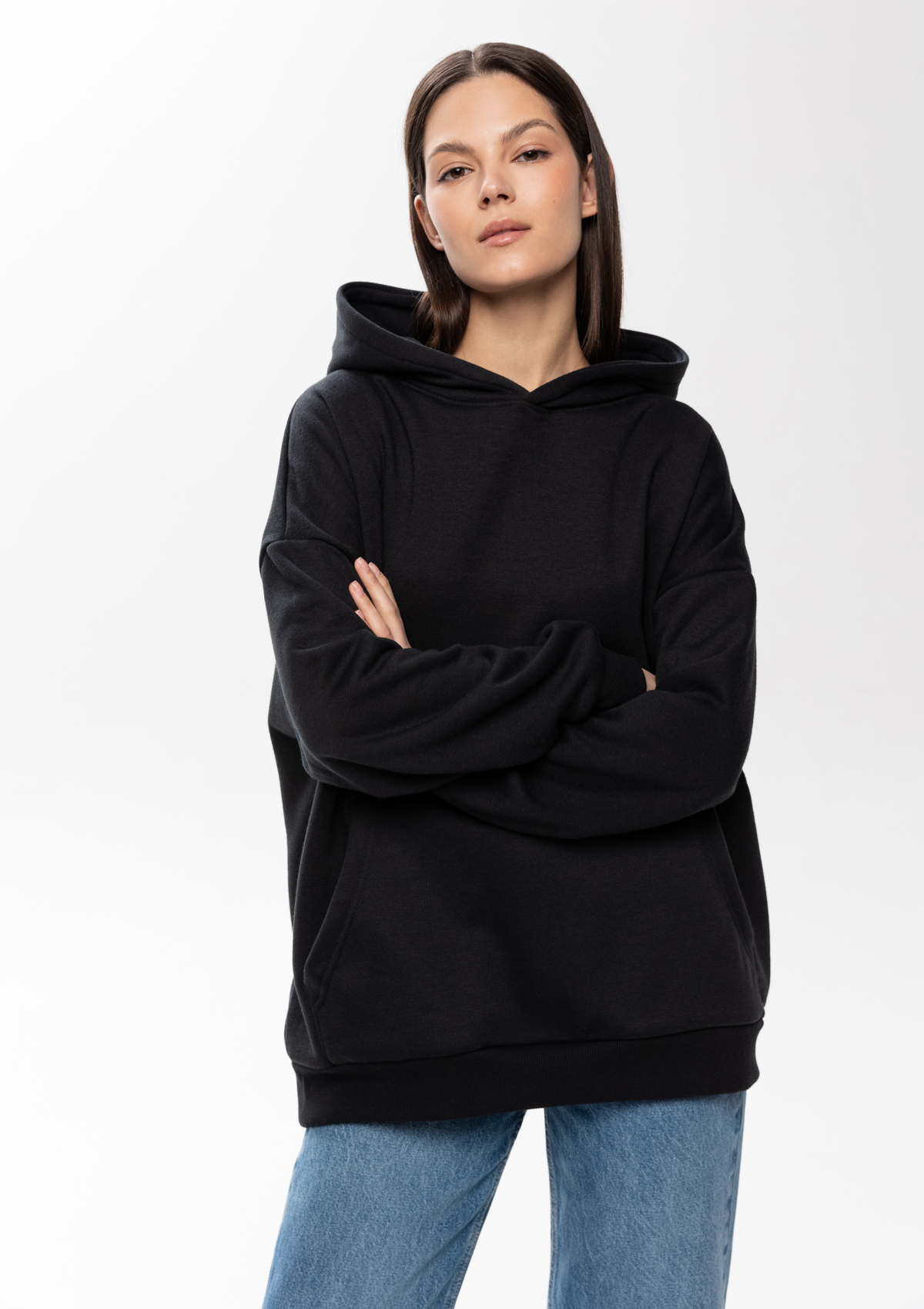 Худи унисекс STAN оверсайз интерсофт 320, 69, Чёрный,  (20)  (54/XXL)