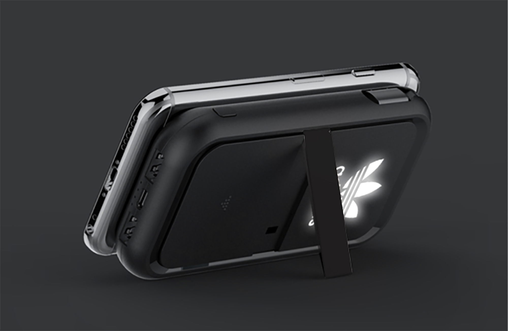 Беспроводное ЗУ "Fast &amp; Furious", 10000 mAh, с быстрой (22.5W/15W) зарядкой, с магнитным кабелем и набором переходников, с подсветкой логотипа фото на сайте Print Logo.